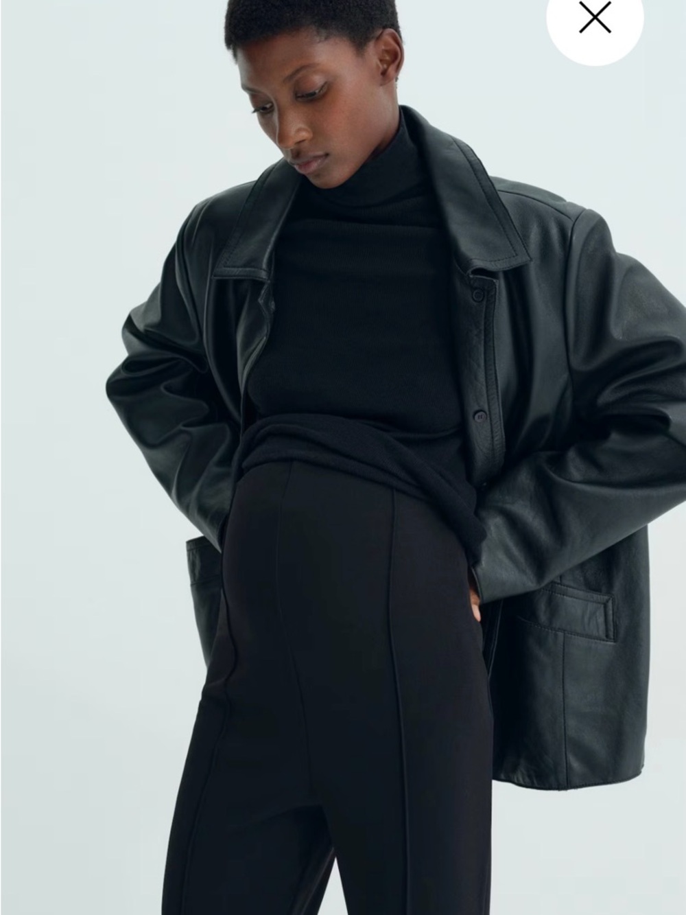 H&M Maternity Black Boot-Cut Flare Pants